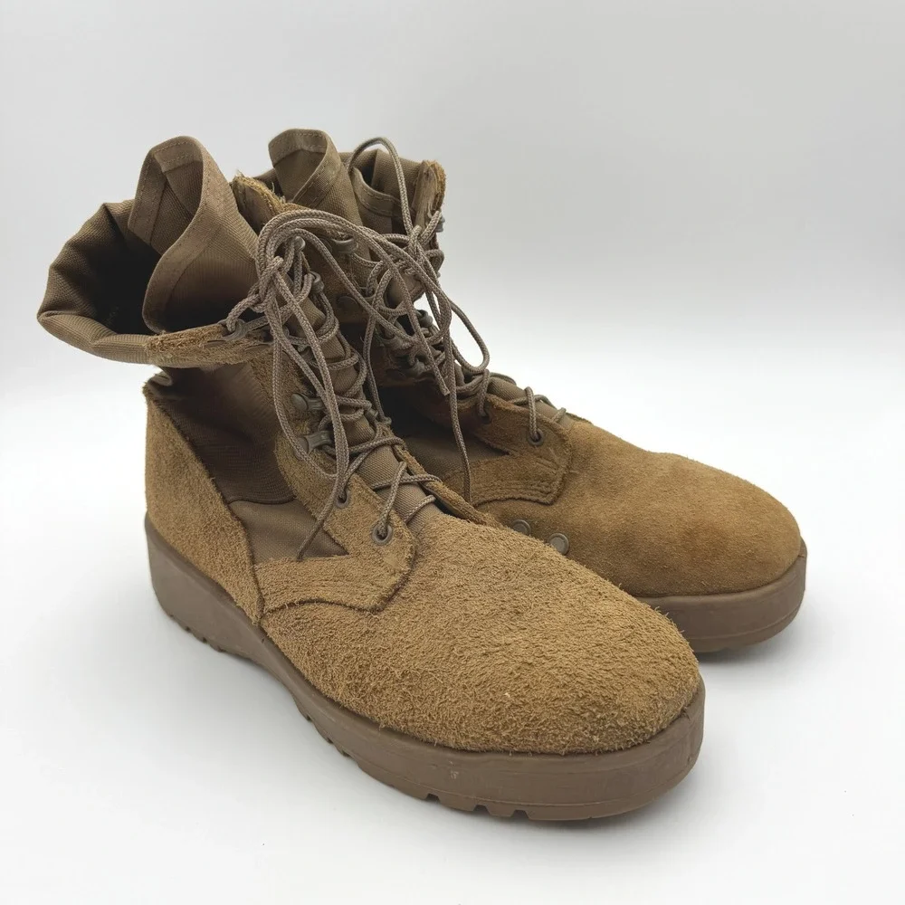 US Army Hot Weather Combat Boots Coyote Brown Suede Vibram 8.5W SPE1C1-17-D-1004